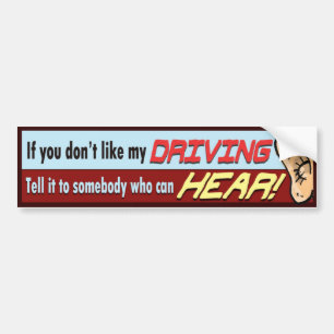 Funny Over the Hill Bumper Sticker. Bumper Sticker
