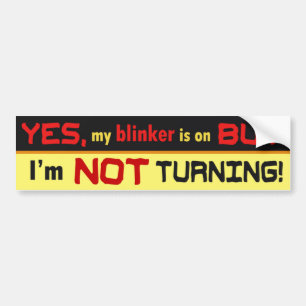 Funny Over the Hill Bumper Sticker. Sticker