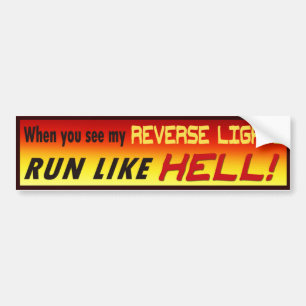 Funny Over the Hill Bumper Sticker. Sticker