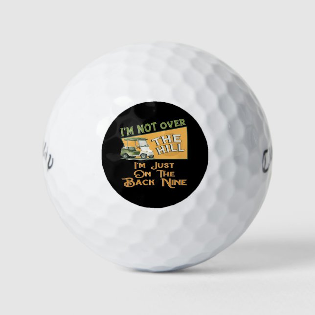 Funny Over The Hill Golf Balls 70th Birthday (Front)