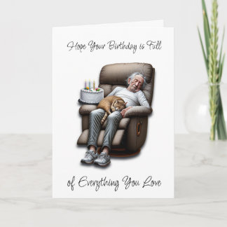 Funny Over the Hill Humourous Birthday Card