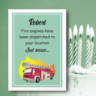 Funny Over the Hill Personalized Greeting Card