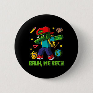 Funny Oversize Design Ck To School 2 Inch Round Button