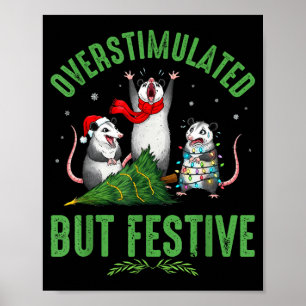 Funny Overstimulated But Festive Christmas Ssum Ho Poster