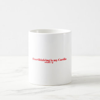 Funny Overthinking Quote Typography Design Coffee Mug