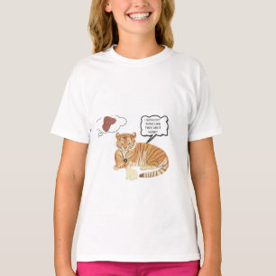 : Funny Overthinking Tiger T-Shirt   Sarcastic Hum