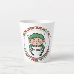 Funny Overtime Elf Christmas Coffee Mug – Office B