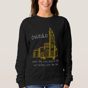Funny Oviedo Spain Souvenir Hand Drawn Art Gift Sweatshirt