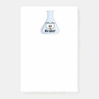 Funny Owl Beaker Cartoon Science Illustration Art Post-it Notes