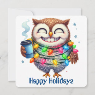 Funny Owl Carte de voeux