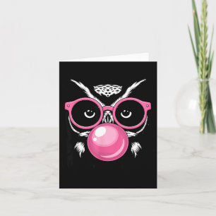 Funny Owl Design For Men Women Boys Girls Toddlers Card