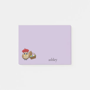 Funny Owl Easter Egg Hunt   Personalize Post-it Notes