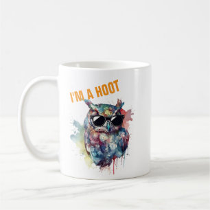 Funny Owl Mug - I'm A Hoot Custom Coffee Cup