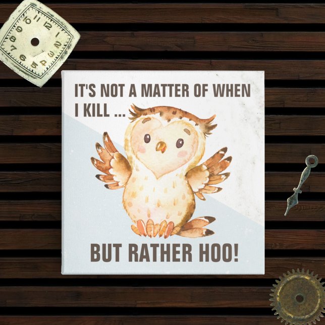 Funny Owl Pun | Comical Sarcasm Magnet (Creator Uploaded)