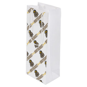 Funny Owl Wine Gift Bag