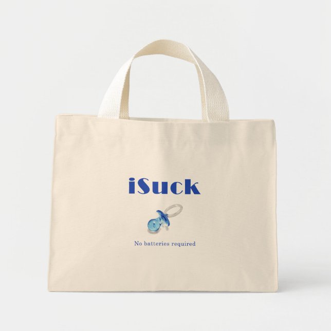 Funny Pacifiers Mini Tote Bag (Front)