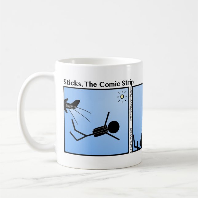 Funny Pack Your Own Chute Stickman Mug - 120 (Left)