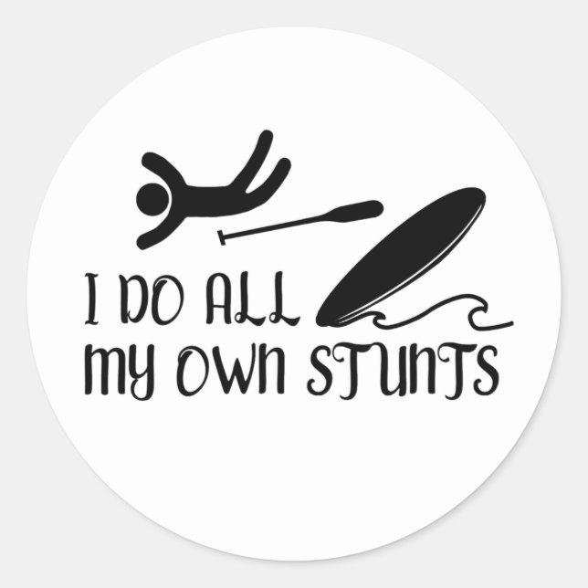 Funny Paddle Board Stickers (Front)