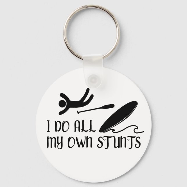 Funny Paddleboard Keychain Gift (Front)