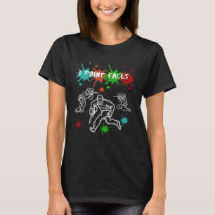 Funny Paintball I Paint Faces Gear Splatter Pullov T-Shirt
