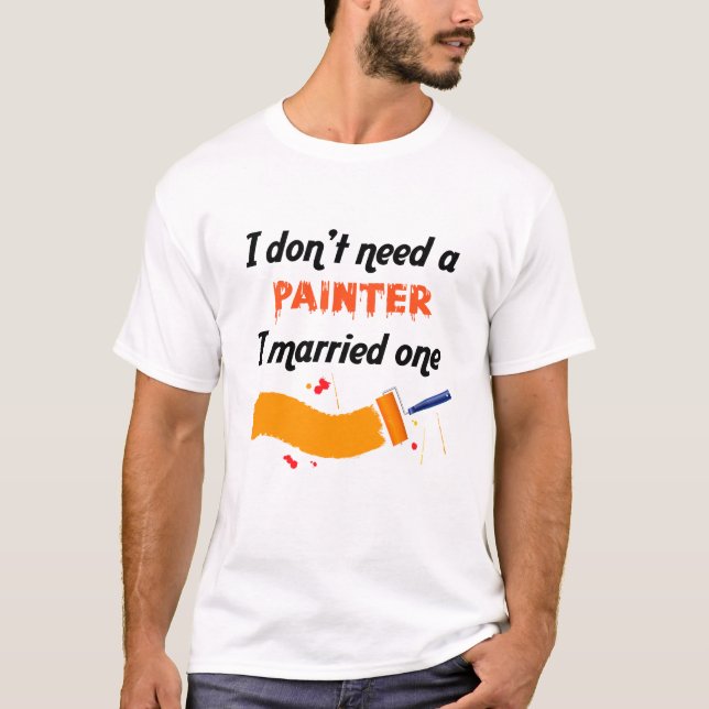 Funny Painter profession shirt (Front)