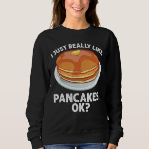 Funny Pancake Art Men Women Pancake Maker Breakfas Sweatshirt