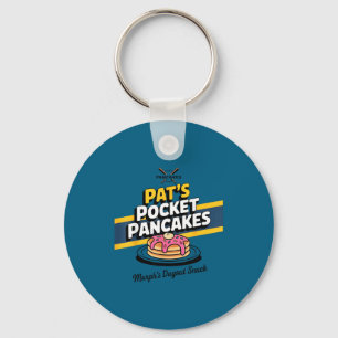 Funny Pancake Breakfast Saying  Keychain