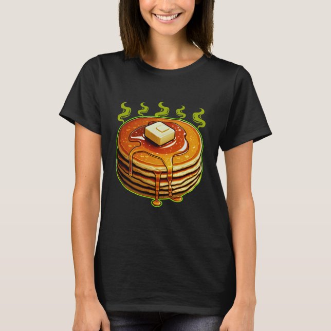 funny pancake design for lovers T-Shirt (Front)