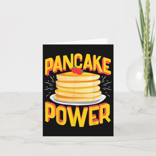Funny Pancake Power  Card (Front)