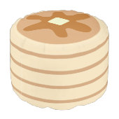 Funny Pancake Stack Pouf (Angled Back)