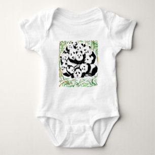 Funny Panda Baby Bodysuit