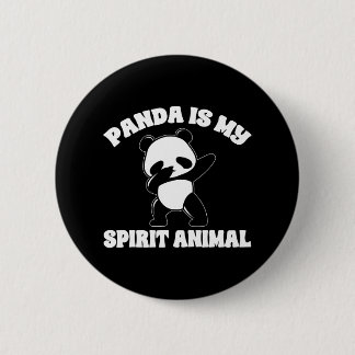Funny Panda Bear Panda Is My Spirit Animal Boys 2 Inch Round Button