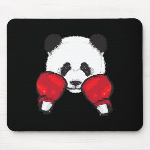 Funny Panda Boxing Cool Animal Lover Gloves Boxer  Mouse Pad