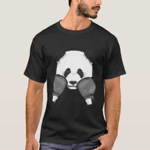 Funny Panda Boxing Cool Animal Lover Gloves Boxer  T-Shirt
