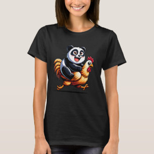 Funny Panda Chicken Rooster Animal Lovers Men Wome T-Shirt