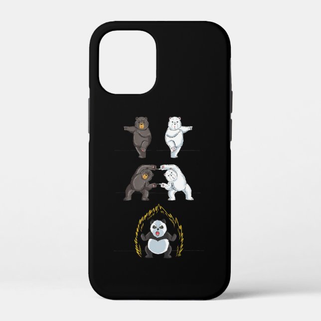 Funny Panda Cute Polar Bear Animal Lover Case-Mate iPhone Case (Back)