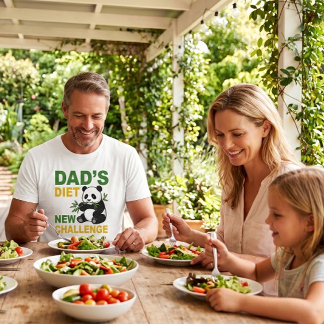Funny Panda Diet Challenge Father's Day T-Shirt (Creator Uploaded)