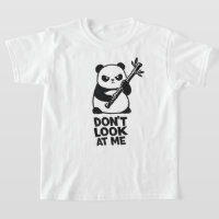 Funny Panda “DON’T LOOK AT ME” Kids T-Shirt