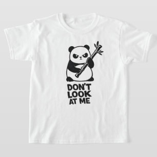 Funny Panda “DON’T LOOK AT ME” Kids T-Shirt