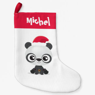 Funny Panda personalized holiday Small Christmas Stocking