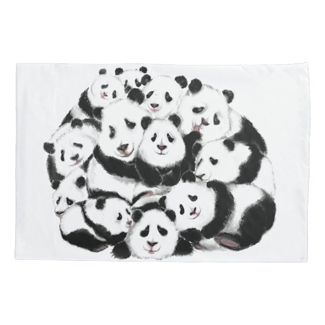 Funny Panda Pillow Case (Back)