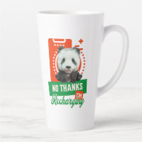 Funny Panda Recharging Introvert Battery Design
