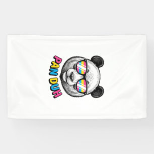 Funny Panda Sunglasses Vintage Engraving Shirt Des Banner