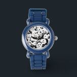 Funny Panda Watch<br><div class="desc">Funny Pandas Watches MIGNED Painting Design</div>