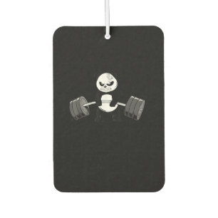 Funny Panda Workout  Kitten Gym Deadlift Power Air Freshener