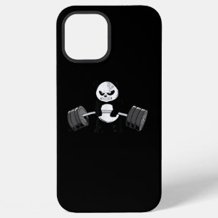 Funny Panda Workout Kitten Gym Deadlift Power iPhone 12 Pro Max Case