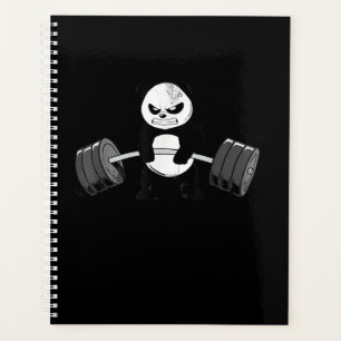 Funny Panda Workout  Kitten Gym Deadlift Power Planner