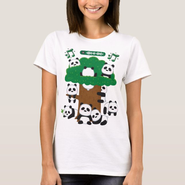 Funny pandas T-Shirt (Front)