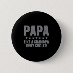 Funny Papa Art For Grandpa From Grandkids Fathers 2 Inch Round Button