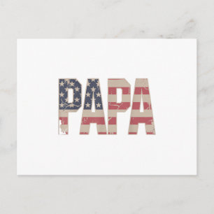 Funny Papa Art for Grandpa from Grandkids Father's Holiday Postcard